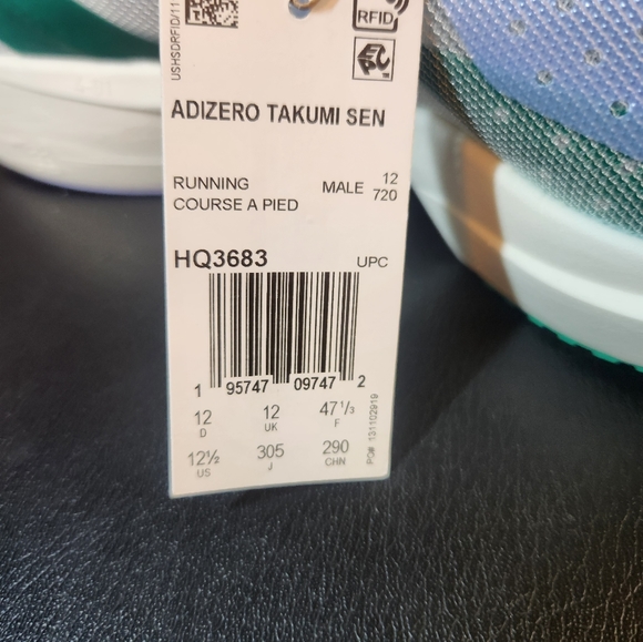 Adidas Adizero Takumi Sen 9 Mens Running shoes sz 12.5 New Green - Picture 6 of 10